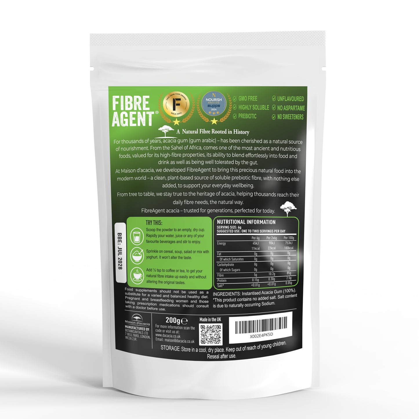 FibreAgent® 200g Pouch - FREE FAST UK DELIVERY